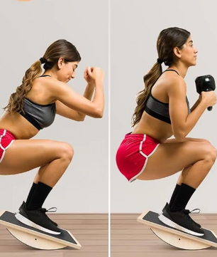 Houten Balansbord – Antislip Evenwichtsbord voor Core Training en Stabiliteit