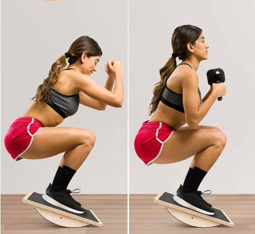 Houten Balansbord – Antislip Evenwichtsbord voor Core Training en Stabiliteit