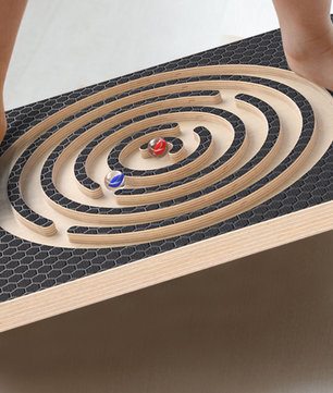 Houten Balansbord met Doolhof – Verstelbare Balans Trainer voor Core, Coördinatie en Fitness