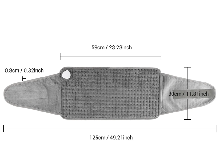 Elektrische Verwarmde Rug- en Tailleband – Warmteband met Temperatuurregeling en Timer