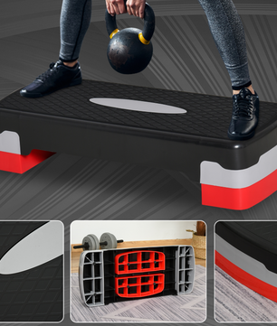 Aerobic Step Compact Verstelbaar – Fitness Stepper met Antislip voor Thuis en Gym