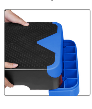 Aerobic Step Verstelbaar 68,5 cm – Antislip Fitness Stepper met 3 Hoogtes