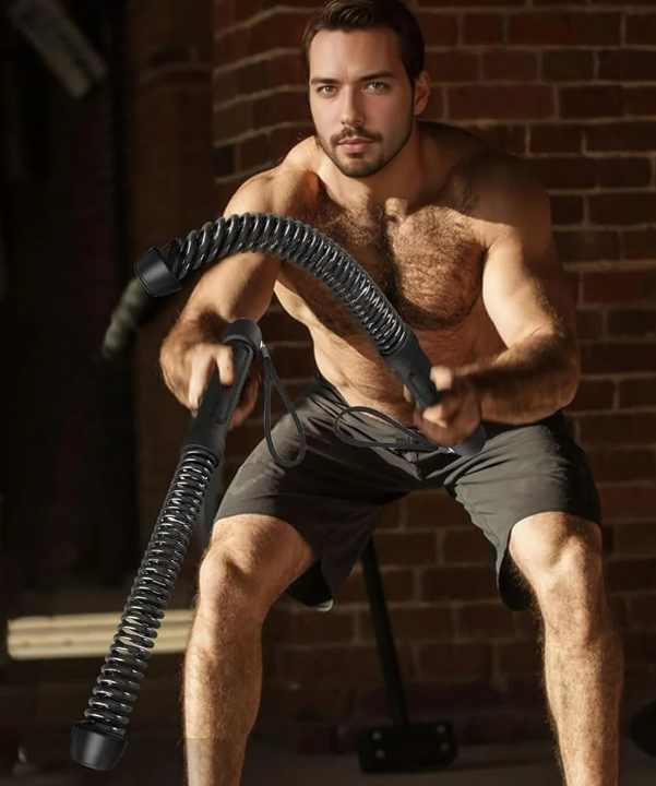 Ropeless Battle Rope Compact – Draadloze Fitness Rope met Gewicht voor HIIT en Full Body Training