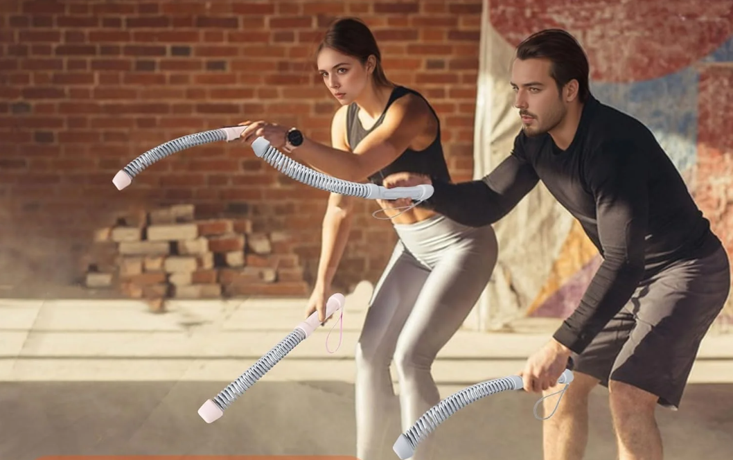 Ropeless Battle Rope Compact – Draadloze Fitness Rope met Gewicht voor HIIT en Full Body Training