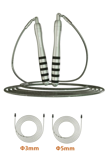 Speed Jump Rope – Crossfit Springtouw met Stalen Kabel & Dubbele Laggers