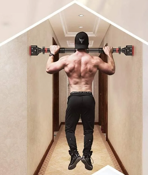 Pull-Up Stang Zonder Boren – Verstelbare Deurrekstok voor Thuis Fitness