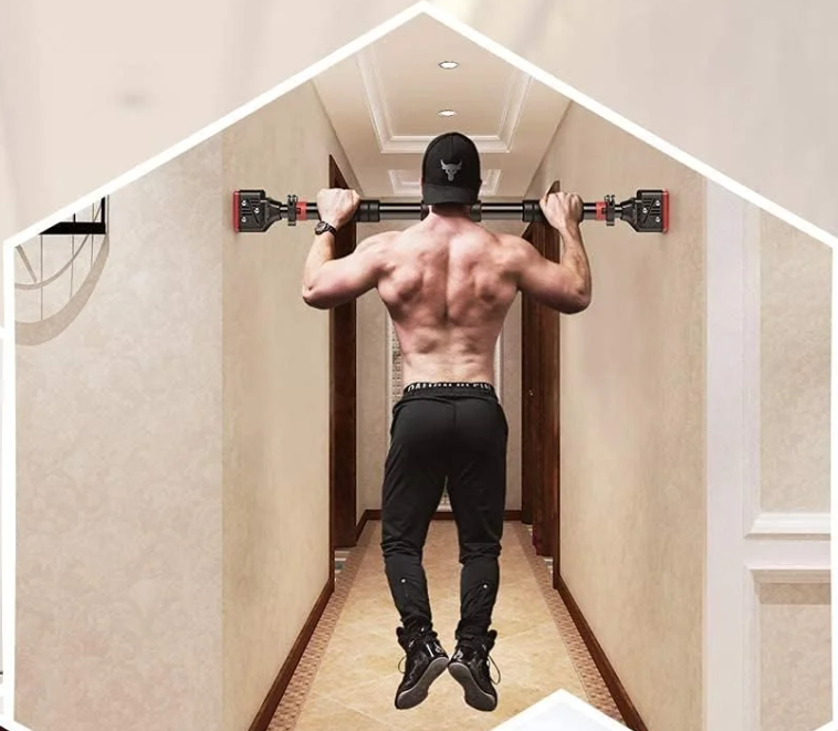 Pull-Up Stang Zonder Boren – Verstelbare Deurrekstok voor Thuis Fitness