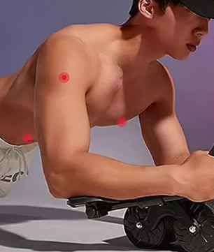 Ab Roller met Elleboogsteun – Rebound Buikspiertrainer met Teller & Anti-Slip Wielen
