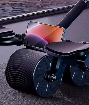 Ab Roller met Elleboogsteun – Rebound Buikspiertrainer met Teller & Anti-Slip Wielen