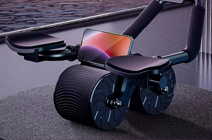 Ab Roller met Elleboogsteun – Rebound Buikspiertrainer met Teller & Anti-Slip Wielen