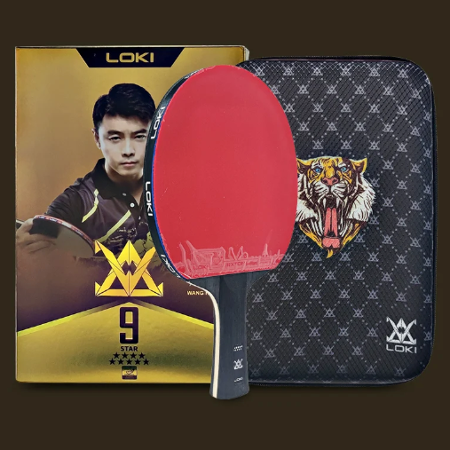Professionele Tafeltennis Bat 9 Sterren – Carbon Pingpong Racket met Hoge Spin en Controle