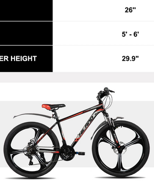 Mountainbike 26 Inch – 21 Versnellingen MTB met Aluminium Frame en Schijfremmen