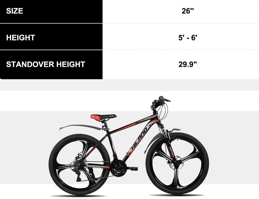 Mountainbike 26 Inch – 21 Versnellingen MTB met Aluminium Frame en Schijfremmen