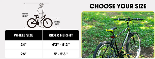 Mountainbike 24 / 26 Inch – 21 Versnellingen MTB met Stalen Frame voor Dames en Heren