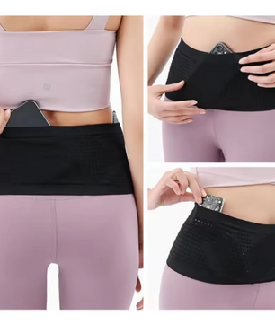 Onzichtbare Hardloop Heuptas – Naadloze Sport Waist Belt met Grote Capaciteit en Comfort