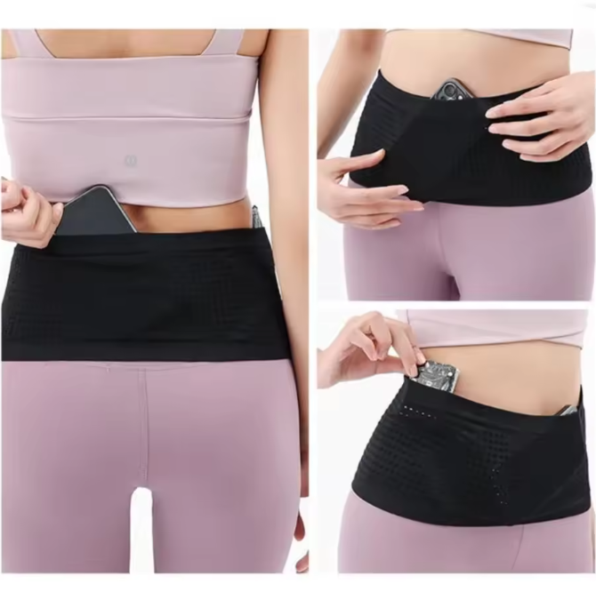 Onzichtbare Hardloop Heuptas – Naadloze Sport Waist Belt met Grote Capaciteit en Comfort