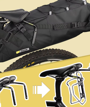 Fiets Zadeltas 13L – Waterdichte Bikepacking Tas met Stabilizer voor MTB en Racefiets