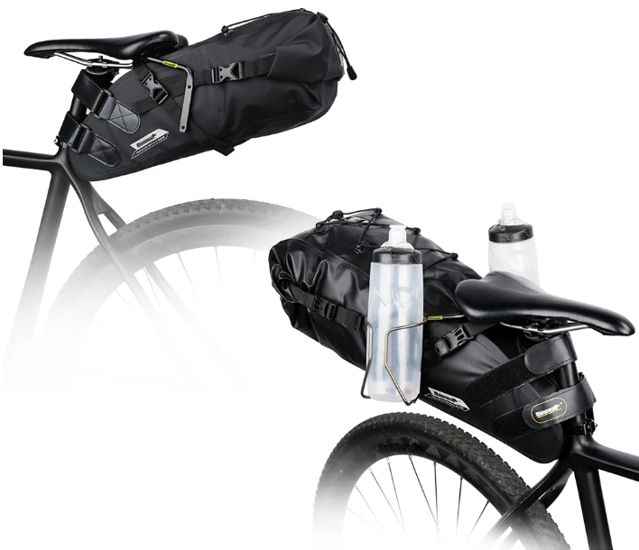 Fiets Zadeltas 13L – Waterdichte Bikepacking Tas met Stabilizer voor MTB en Racefiets