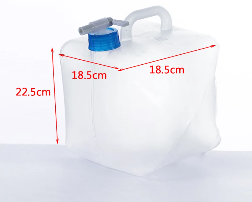 Opvouwbare Watercontainer 5–20L – Drinkwater Geschikte Waterzak voor Camping en Outdoor