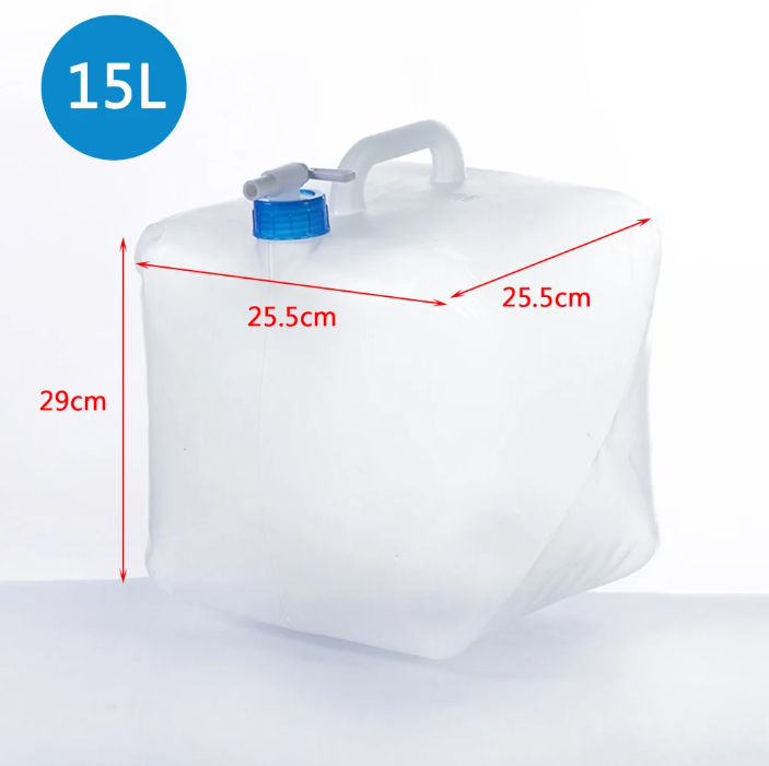 Opvouwbare Watercontainer 5–20L – Drinkwater Geschikte Waterzak voor Camping en Outdoor