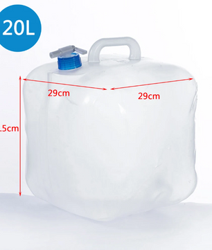 Opvouwbare Watercontainer 5–20L – Drinkwater Geschikte Waterzak voor Camping en Outdoor