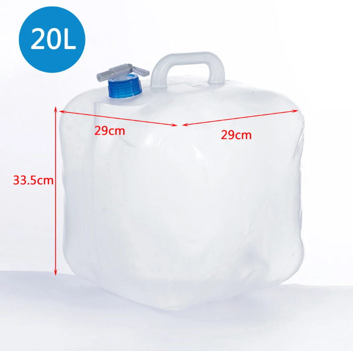 Opvouwbare Watercontainer 5–20L – Drinkwater Geschikte Waterzak voor Camping en Outdoor