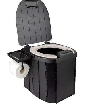 Opvouwbaar Camping Toilet – Draagbaar Reistoilet met Zachte Zitting en Anti-Geursysteem