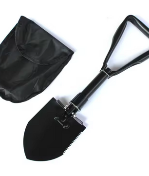 Multifunctionele Opvouwbare Schep 4-in-1 – Schop, Pikhouweel en Zaag voor Outdoor en Camping