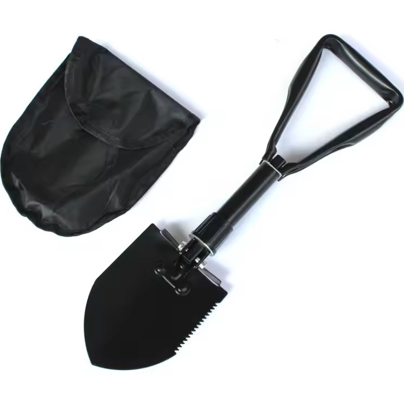 Multifunctionele Opvouwbare Schep 4-in-1 – Schop, Pikhouweel en Zaag voor Outdoor en Camping
