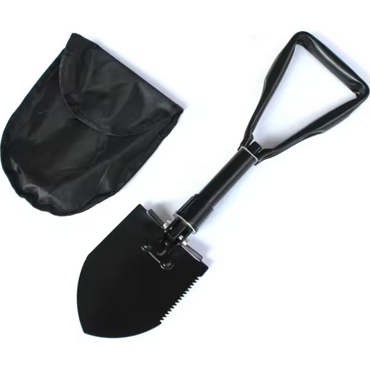 Multifunctionele Opvouwbare Schep 4-in-1 – Schop, Pikhouweel en Zaag voor Outdoor en Camping
