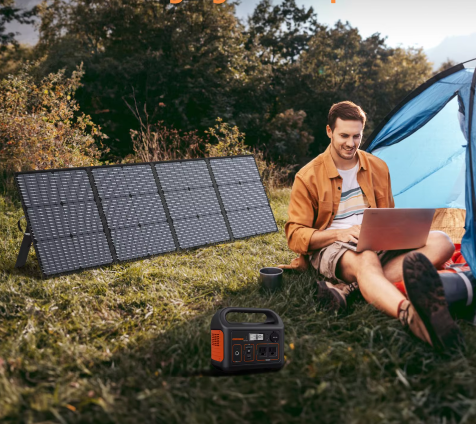 Draagbaar Opvouwbaar Zonnepaneel 220W – Krachtige Solar Charger voor Camping en Outdoor Gebruik