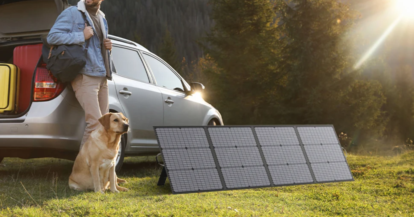 Draagbaar Opvouwbaar Zonnepaneel 220W – Krachtige Solar Charger voor Camping en Outdoor Gebruik