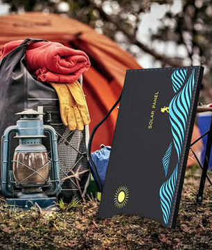 Draagbaar Opvouwbaar Zonnepaneel – Solar Charger met USB en DC Output voor Outdoor en Camping