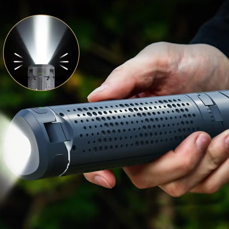 Telescopische Camping Lamp met Statief – Oplaadbare LED Lantaarn 8000mAh met 360° Verlichting