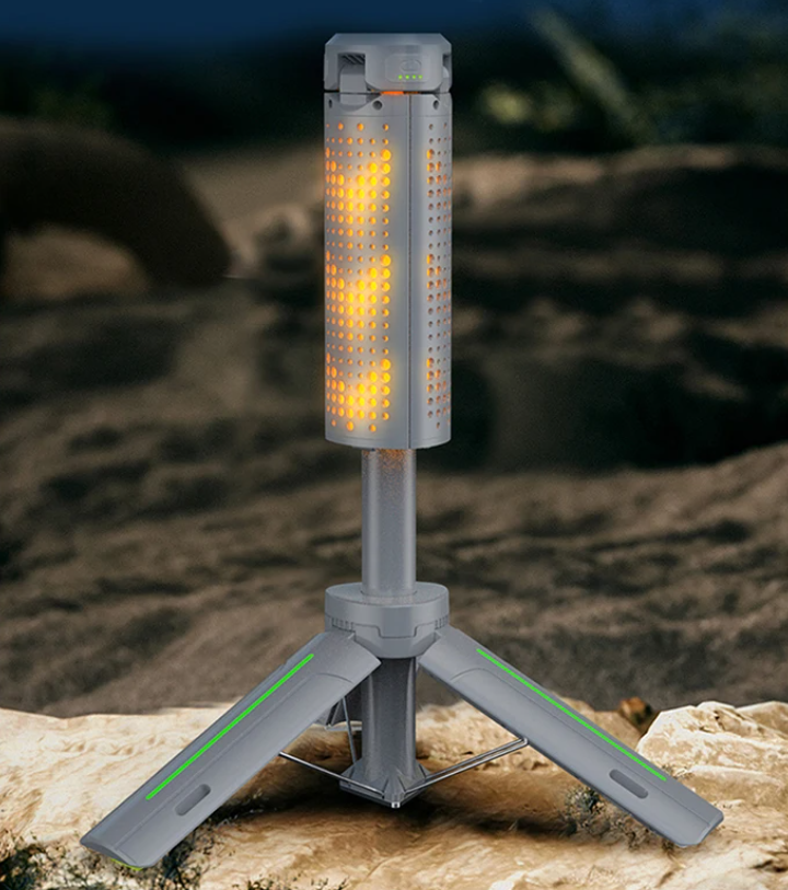 Telescopische Camping Lamp met Statief – Oplaadbare LED Lantaarn 8000mAh met 360° Verlichting