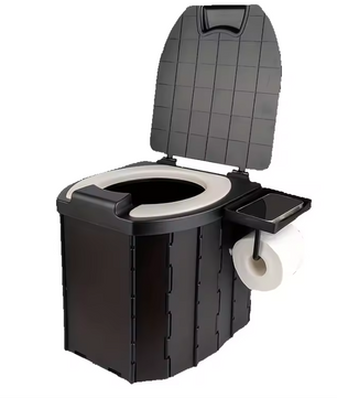Opvouwbaar Camping Toilet – Draagbaar Reistoilet met Zachte Zitting en Anti-Geursysteem