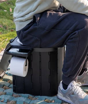 Opvouwbaar Camping Toilet – Draagbaar Reistoilet met Zachte Zitting en Anti-Geursysteem