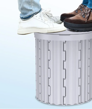 Opvouwbaar Camping Toilet – Compact Draagbaar Reistoilet met Zitting en Afvalzakken