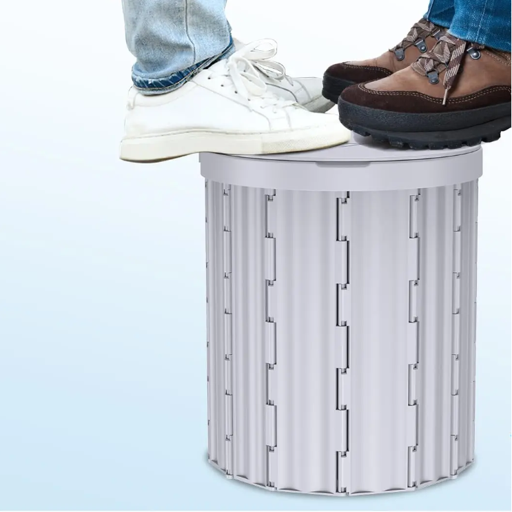 Opvouwbaar Camping Toilet – Compact Draagbaar Reistoilet met Zitting en Afvalzakken