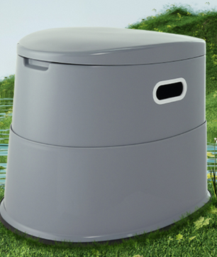 Draagbaar Camping Toilet 5L – Compact Reistoilet met Afneembare Emmer en Papierhouder