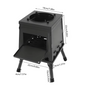 Opvouwbare Camping Houtkachel – Draagbare Outdoor Stove met Handschoenen voor Koken en Verwarmen