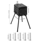 Opvouwbare Camping Houtkachel – Draagbare Outdoor Stove met Handschoenen voor Koken en Verwarmen
