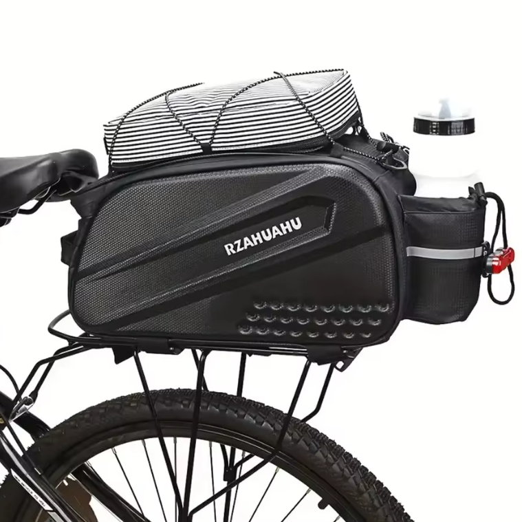 Fietstas Achterdrager Groot – Waterdichte Hard Shell Bag met Schouderband en Opbergvakken