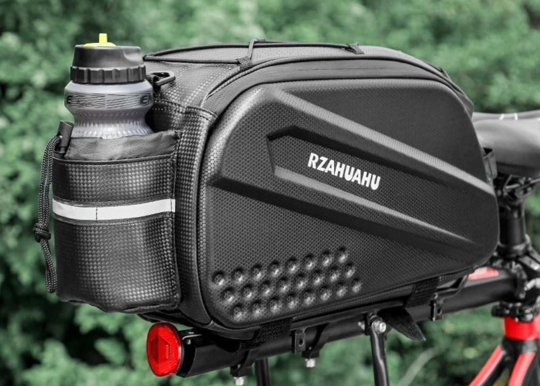 Fietstas Achterdrager Groot – Waterdichte Hard Shell Bag met Schouderband en Opbergvakken