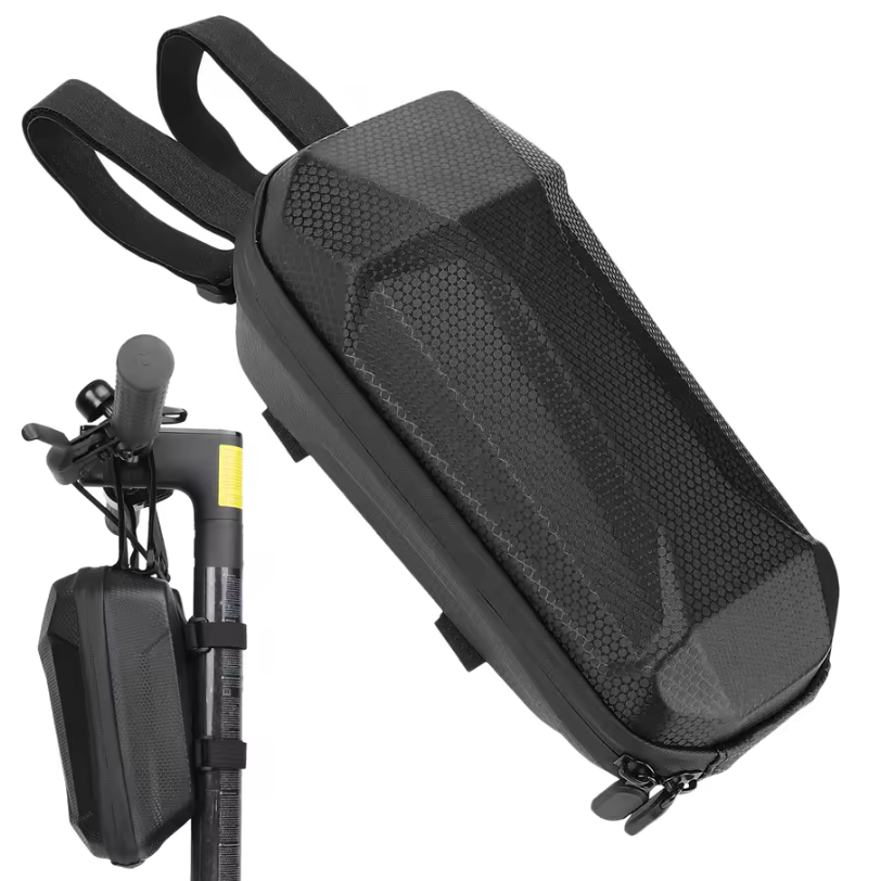 Waterdichte Scooter Stuurtas 2L – EVA Hard Shell Opbergtas met Snelle Bevestiging voor Fiets en Step