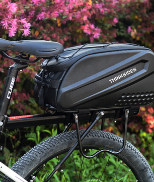 Fiets Bagagedrager Tas 14L – Harde Shell Fietstas Waterafstotend met Schouderband