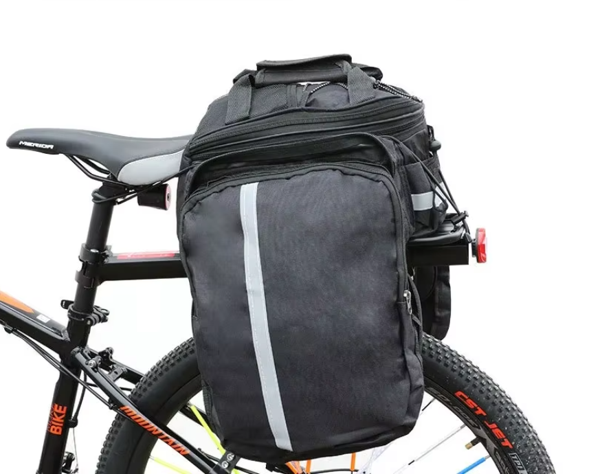 3-in-1 Waterdichte Fietstas – Bagagedrager Tas met Grote Capaciteit en Schouderfunctie