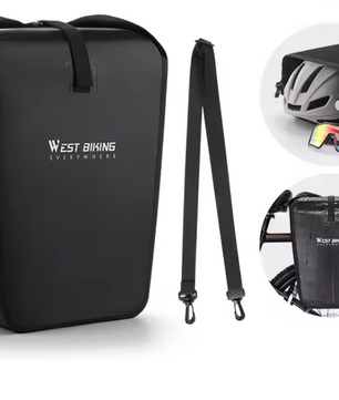 Waterdichte Fietstas 25L – Bagagedrager Zijtas met Grote Capaciteit en Reflectie