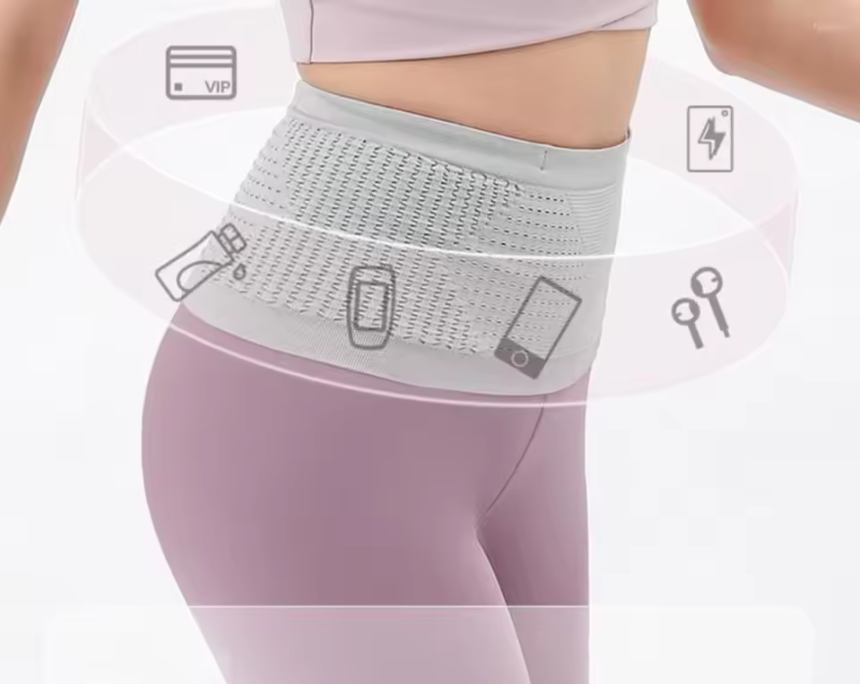 Onzichtbare Hardloop Heuptas – Naadloze Sport Waist Belt met Grote Capaciteit en Comfort