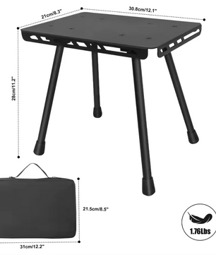 Opvouwbare Camping Kruk – Lichtgewicht Aluminium Outdoor Stoel met Opberglussen